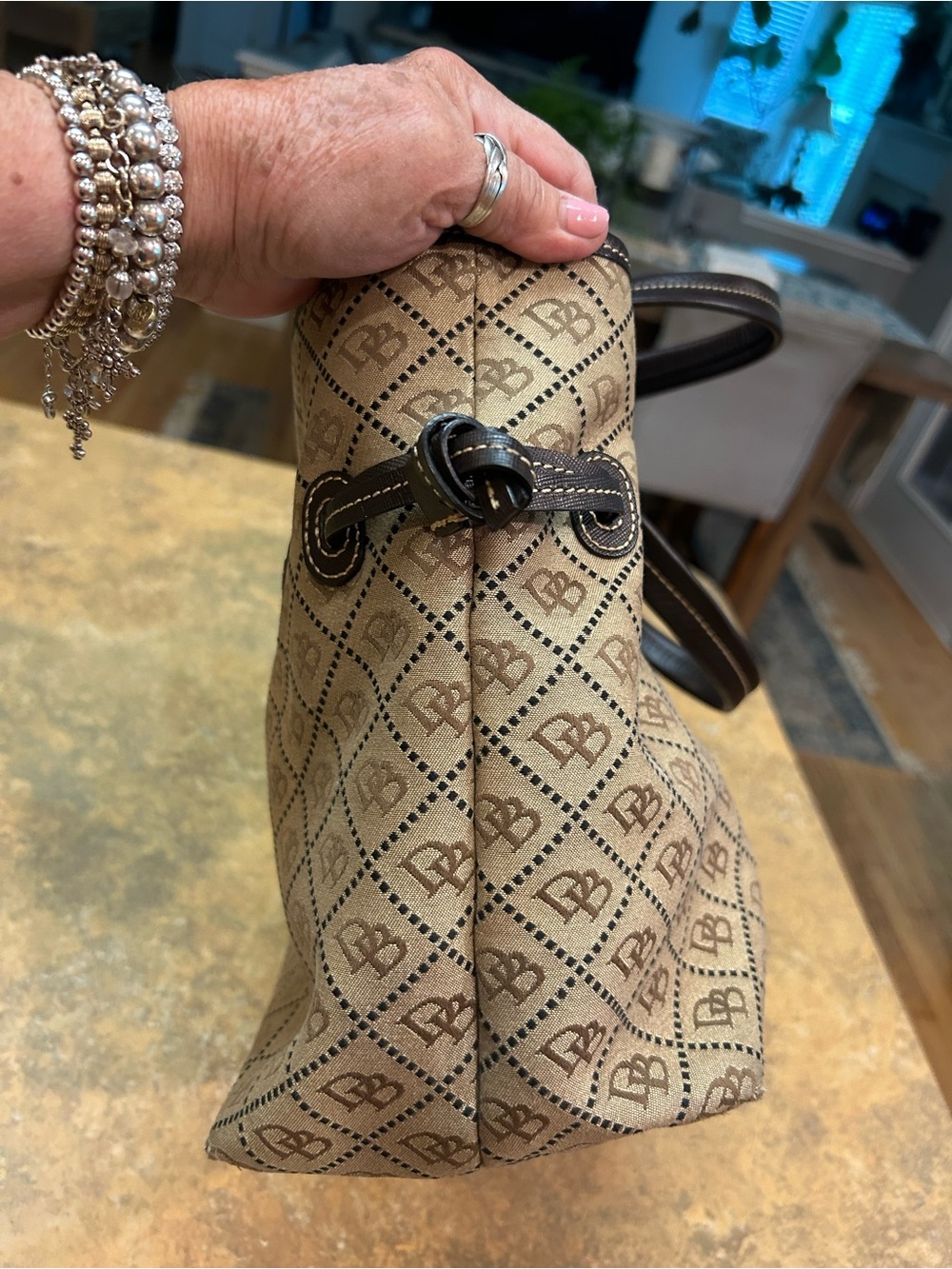 Dooney & Bourke Large Chiara Signature Logo Tote - Picture 7 of 16